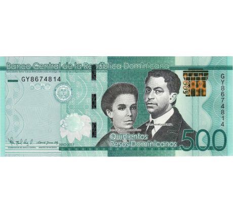 500 pesos 2014-23 Dominikánska republika