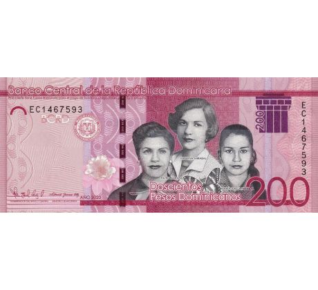 200 pesos 2017-24 Dominikánska republika