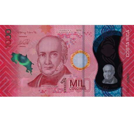 1 000 colones 2019 Kostarika