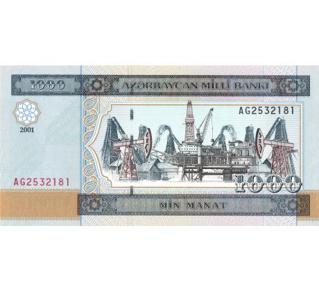 1 000 manat 2001 Azerbajdžan