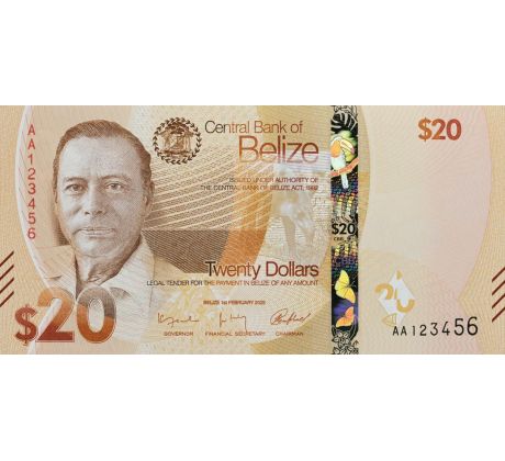 20 dollar  2025 Belize