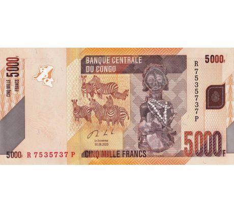5 000 francs 2005 - 22 Kongo dem. rep.