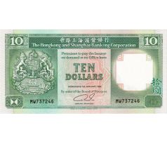 10 dollar 1985-92 Hongkong (HSBC)