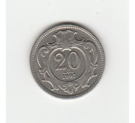 20 heller 1907 Rakúsko Uhorsko