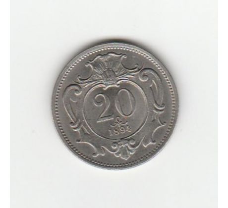 20 heller 1894 Rakúsko Uhorsko