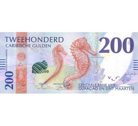 200 karibský gulden 2025 Curaçao a Sint Maarten