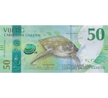 50 karibský gulden 2025 Curaçao a Sint Maarten