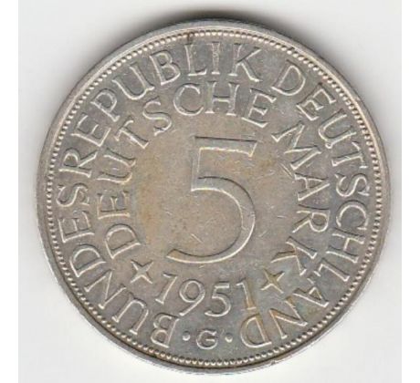 5 marka 1951 G Nemecko