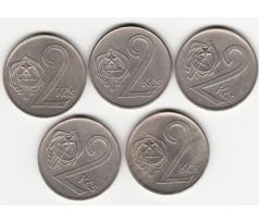Konvolut 5 ks 2 kčs 1972/73/74/75/77
