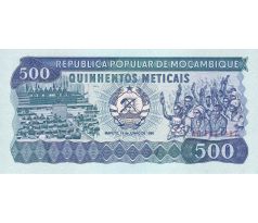 500 meticais 1983-89 Mozambik