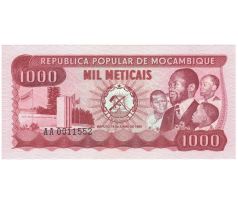 1 000 meticais 1980 Mozambik
