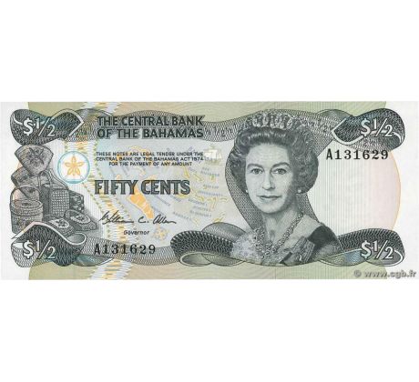 50 centov 1984 Bahamy