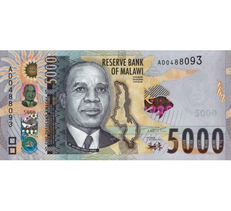 5 000 kwacha 2021-2024 Malawi