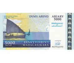 5 000 ariary 2008 Madagaskar pamätná bankovka