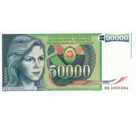 50 000 dinár 1988 Juhoslávia