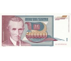 5 000 000 dinár 1993 Juhoslávia /02/