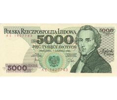 5 000 zlotých 1982-88 Polsko