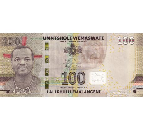 100 emalangeni 2017 Svazijsko