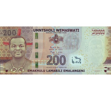 200 emalangeni 2017 Svazijsko