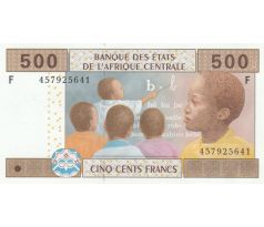 500 francs 2002-22 Stredoafrické štáty Rovníková Guinea
