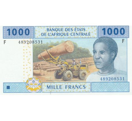 1 000 francs 2002-22 Stredoafrické štáty Rovníková Guinea