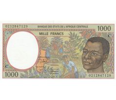 1 000 francs 1993-2002 Stredoafrické štáty Kongo