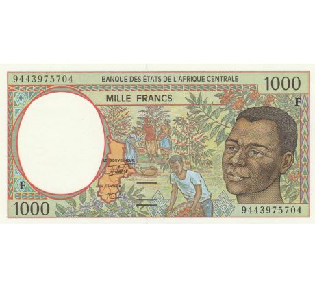 1 000 francs 1993-2002 Stredoafrické štáty Stredoafrická republika