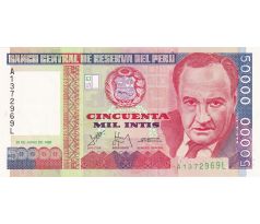 50 000 intis 1988 Peru