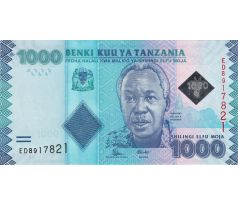 1 000 shilings 2010-25 Tanzánia