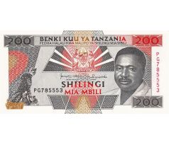200 shilingi 1993 Tanzánia