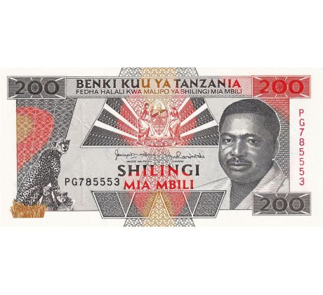200 shilingi 1993 Tanzánia