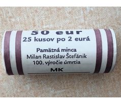 Banková rolka 2 € 2019 M.R. Štefanik