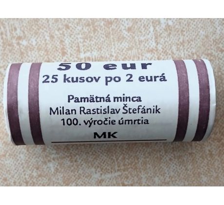 Banková rolka 2 € 2019 M.R. Štefanik