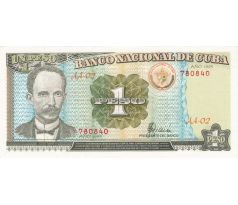 1 peso 1995 Kuba portrét Jose Martiho