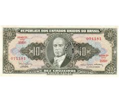 1 centavo/ 10 cruizeros 1966-67 Brazília