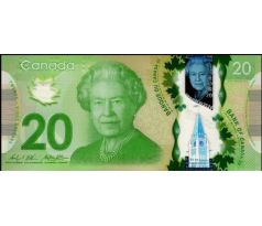 20 dollar 2012 Kanada polymerová bankovka