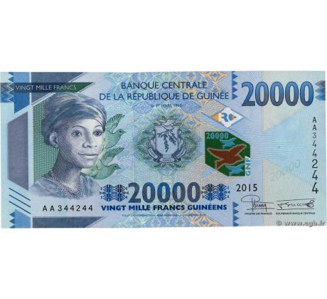 20 000 francs 2015 Guinea