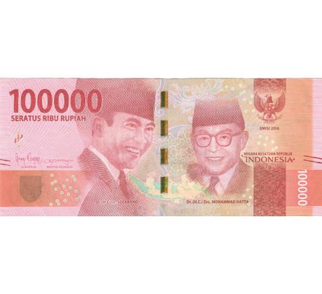 100 000 rupiah 2016-24 Indonézia