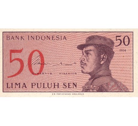 50 sen 1964 Indonézia