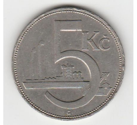 5 kč 1926 Továreň