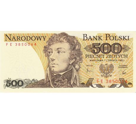 500 zlotých 1974-82 Polsko