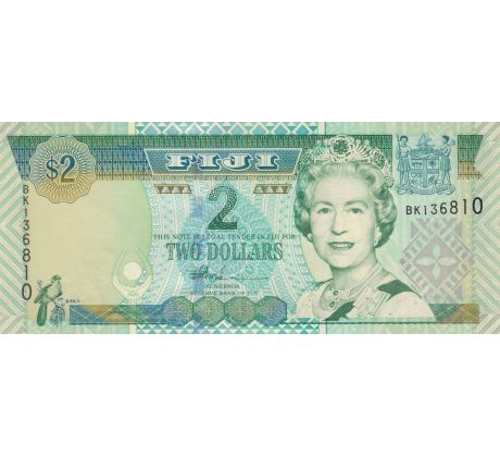 2 dollars 2002 Fidži