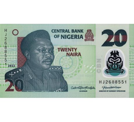 20 naira 2006-25 Nigeria  polymerová bankovka
