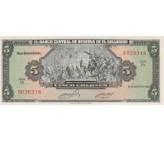 5 colones 1983-88 Salvador