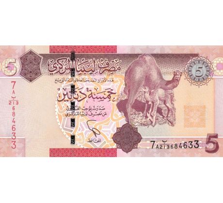 5 dinar 2012 Líbya