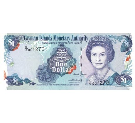 1 dolar 2006 Kajmanské ostrovy dva podpisy