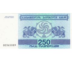 250 kuponi 1993 Gruzínsko