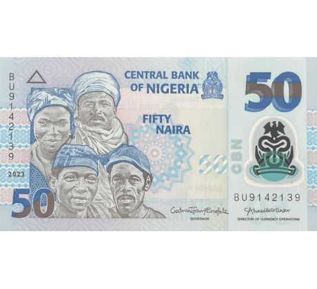 50 naira 2009-25 Nigeria polymerova bankovka