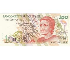100 cruzeiros 1990 Brazília