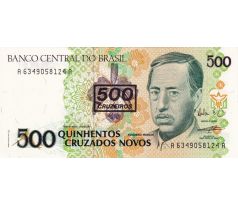 500 cruzados/500 cruizeros 1990 Brazília